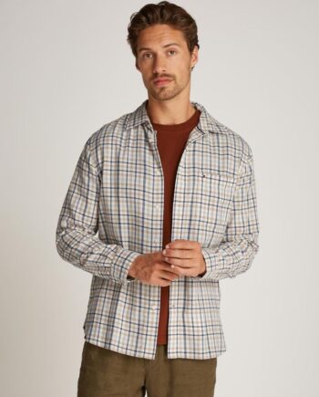 Brushed Linen Gingham Rf Shirt
