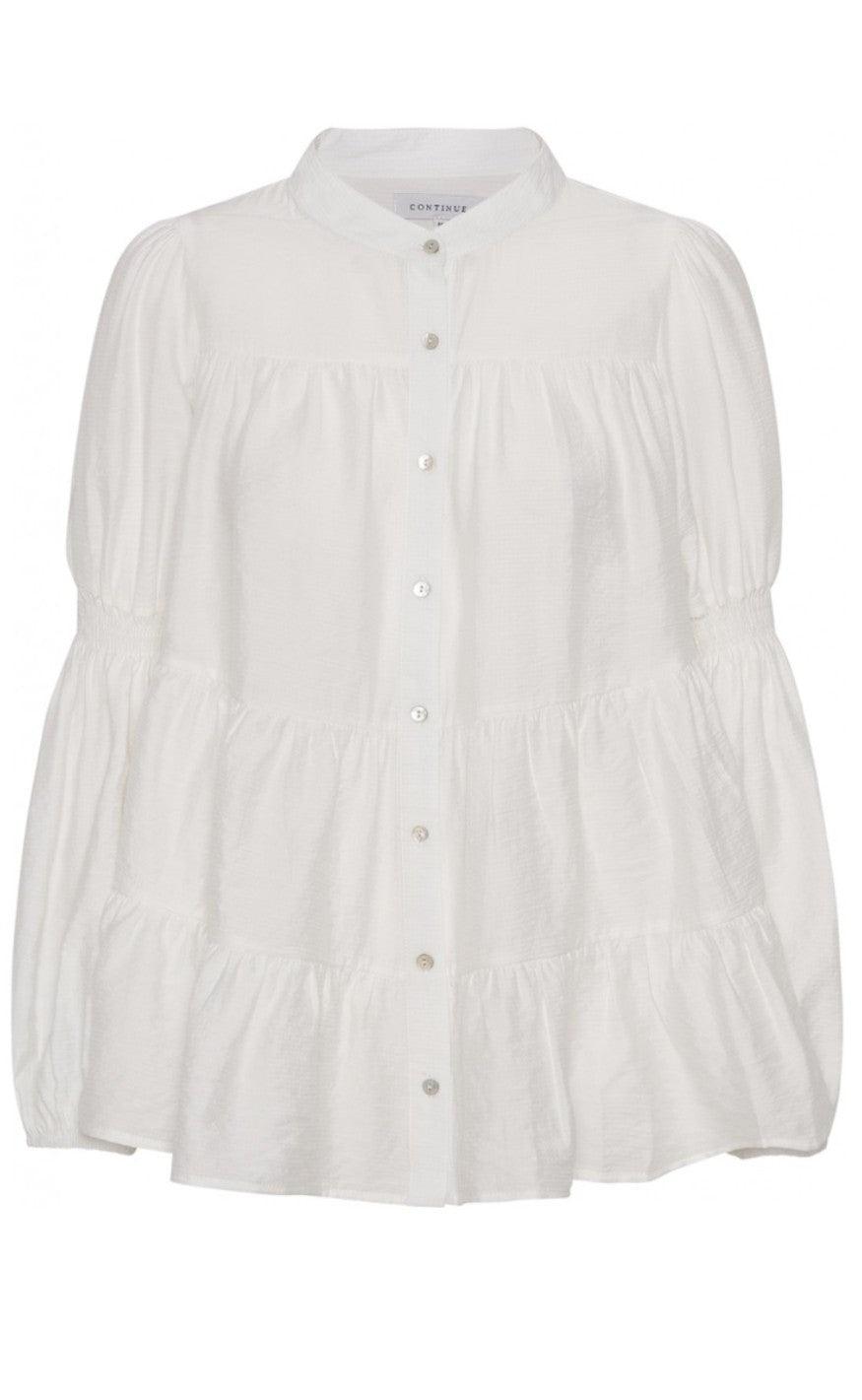 Continue Bluse Sanna Solid White