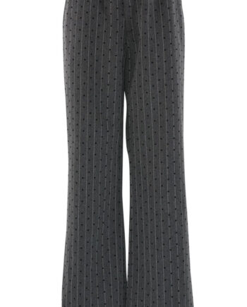 Continue Bukser Roberta Stripe Heart Grey Pinstripe