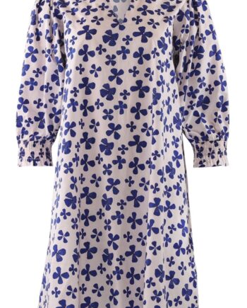 Continue Kjole Viola Blue Flower Print