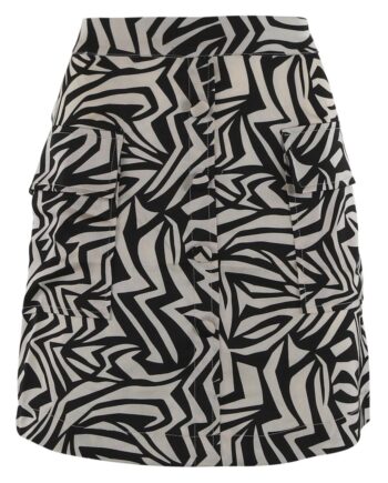Continue Nederdel Niki Black Off White
