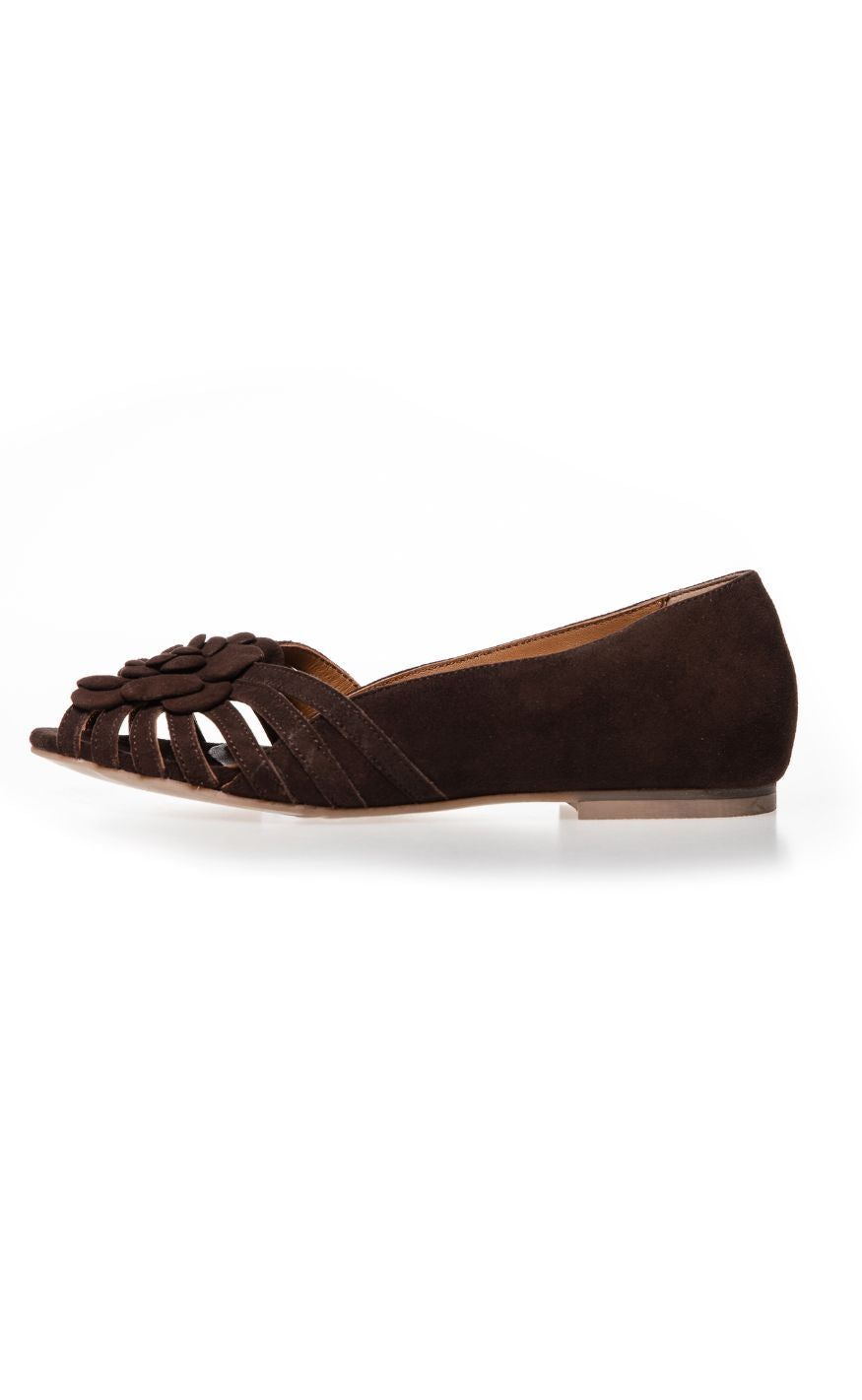 Copehagen Shoes Ballerinaer La Femme Dark Brown