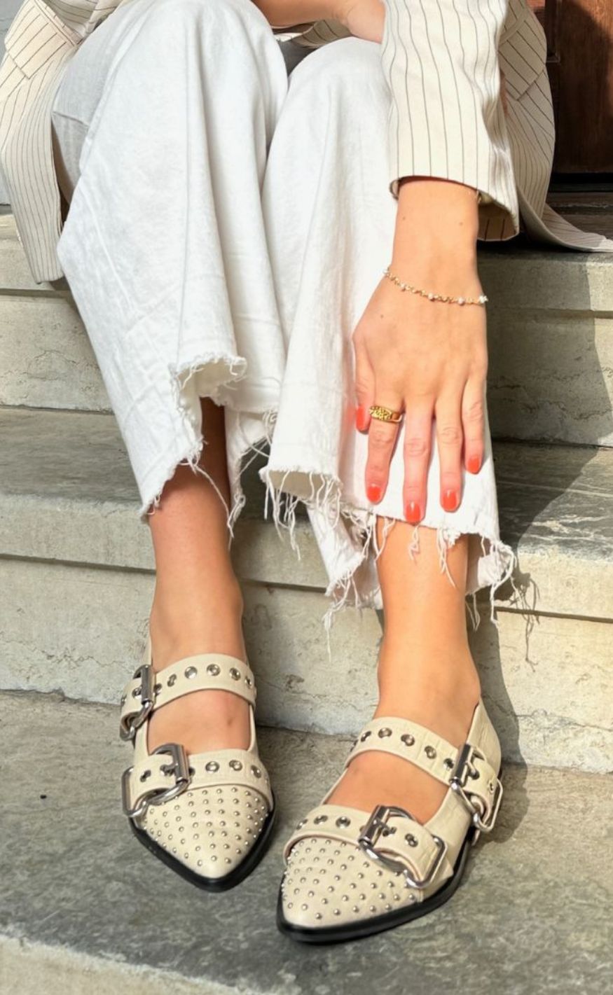 Copenhagen Shoes Ballerinaer Future Vibes Beige