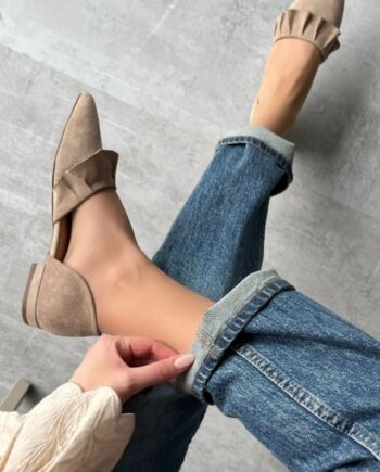 Copenhagen Shoes Loafers   Ballerina New Romance Suede Beige