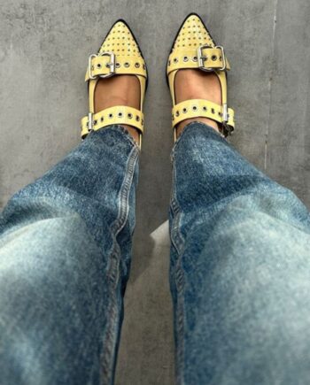 Copenhagen Shoes Loafers Future Vibes Pantent Yellow