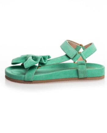 Copenhagen Shoes Sandaler By Josefine Valentin Sky And Diamonds Suede Pale Green