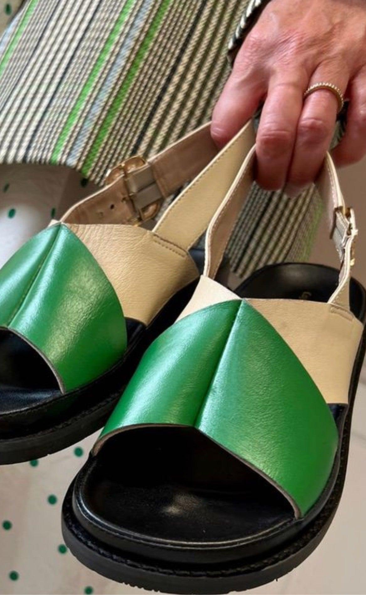 Copenhagen Shoes Sandaler New Stronger Green Multi