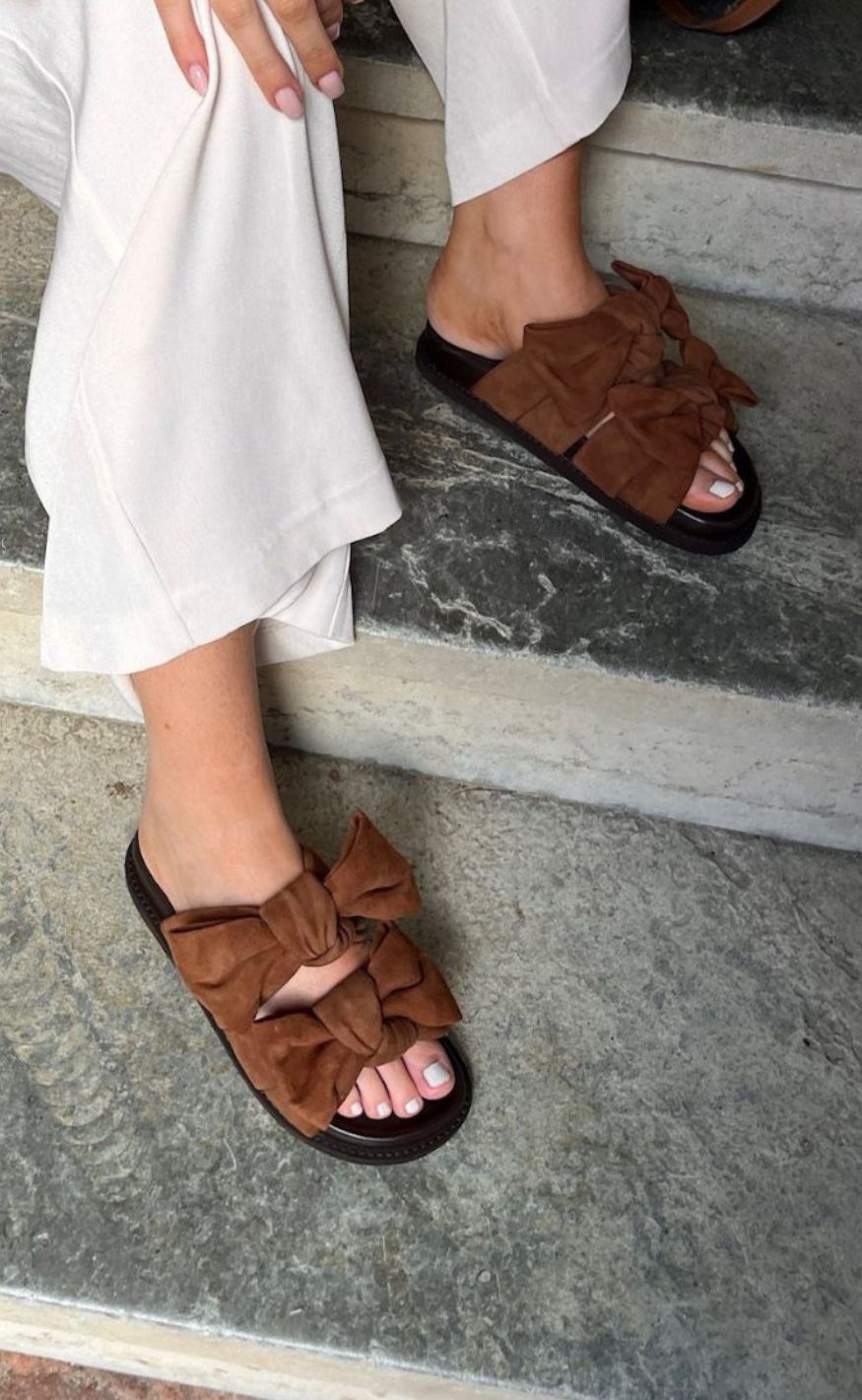 Copenhagen Shoes Sandaler Summer Dream Suede Cognac