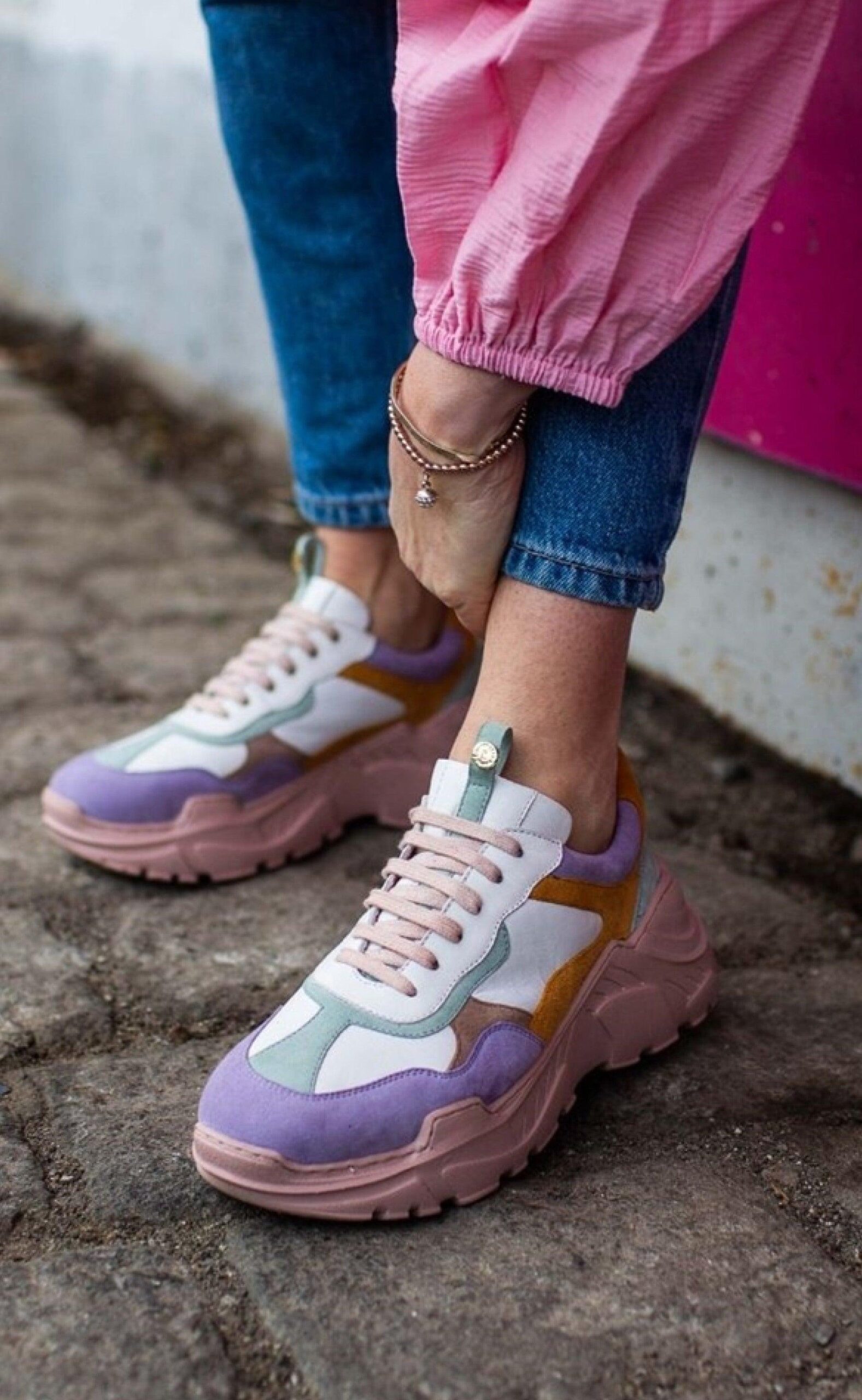 Copenhagen Shoes Sneaker Candy Multi Lavenda Multi