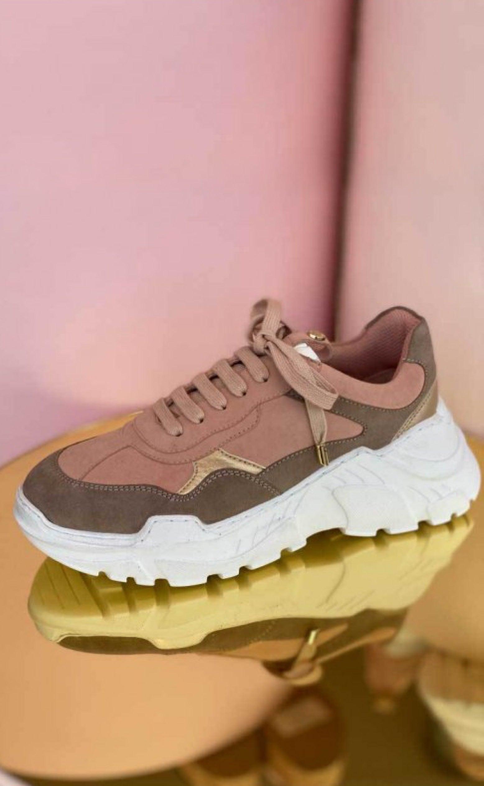 Copenhagen Shoes Sneaker Candy Multi Nude Beige