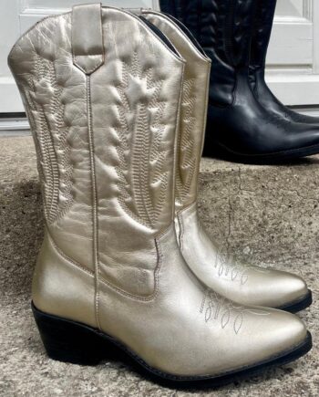 Copenhagen Shoes Støvler By Josefine Valentin Keep Your Power Gold Metallic