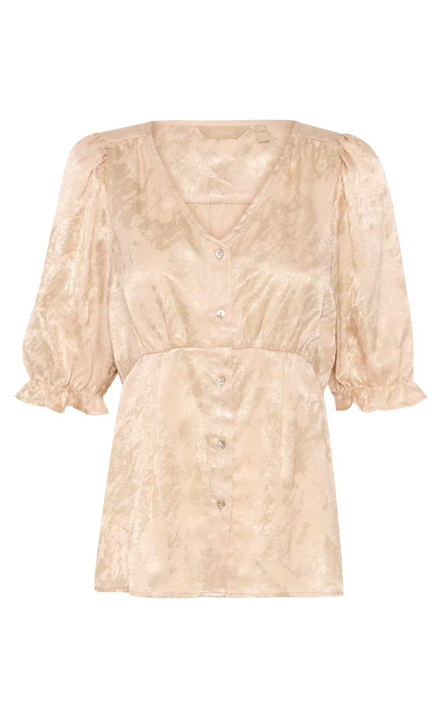 Culture Bluse Casy Beige Gold Art