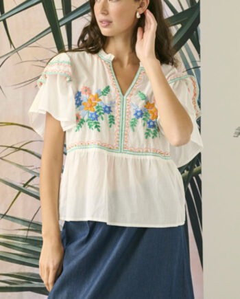 Culture Bluse Lucina Spring Gardenia