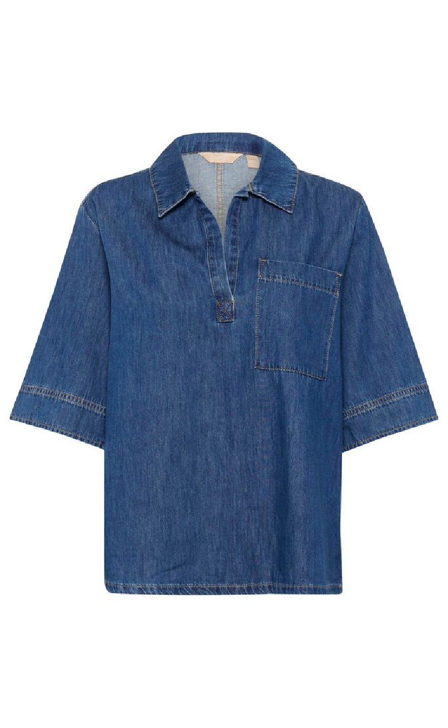Culture Bluse Pin Arpa Dark Blue Wash