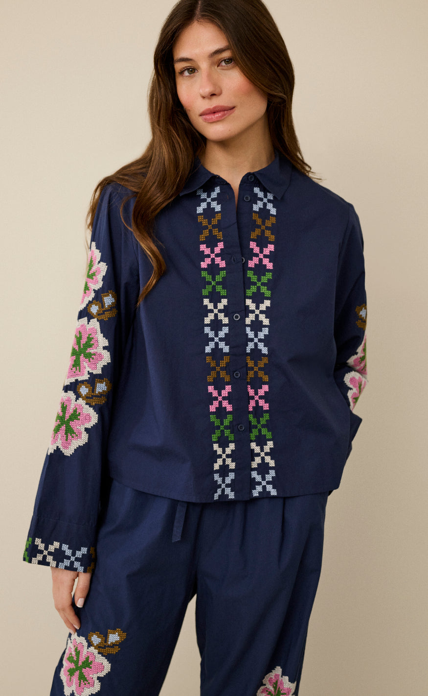 Culture Skjorte Breezy Dress Blues