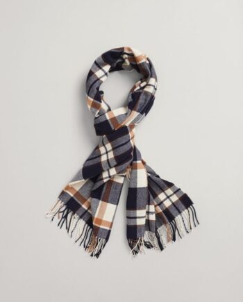 D2  Wool Check Scarf