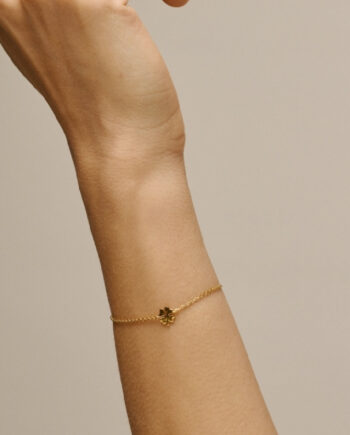 Enamel Copenhagen Armbånd Four-leaf Clover Gold Colour