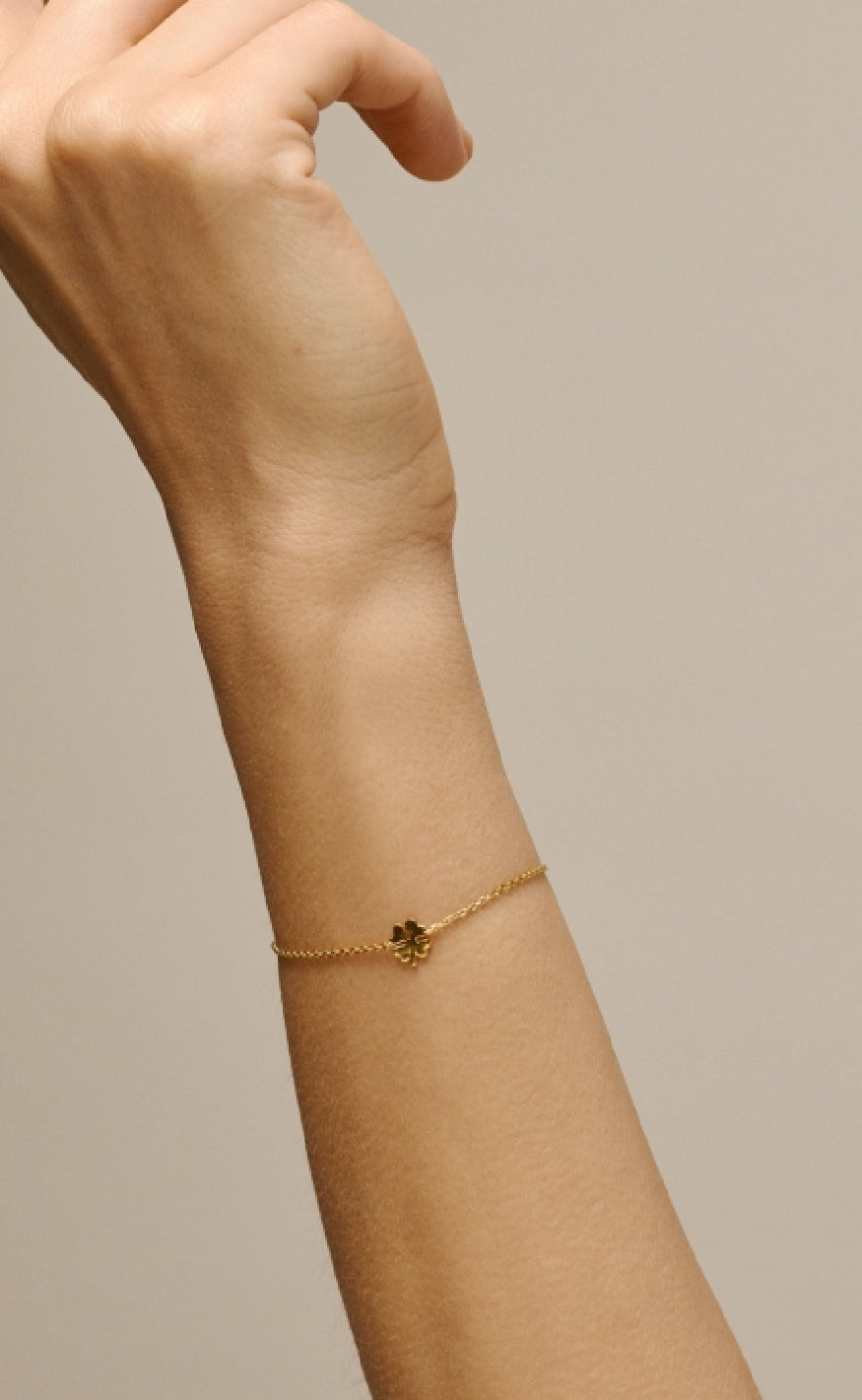 Enamel Copenhagen Armbånd Four-leaf Clover Gold Colour