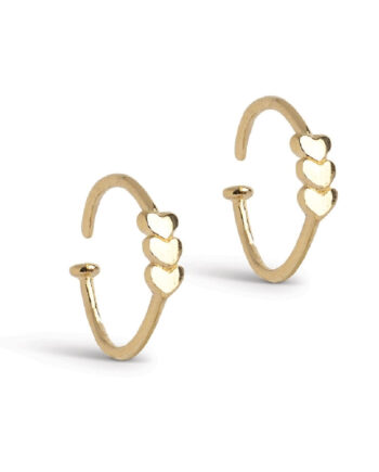 Enamel Copenhagen øreringe Twistie Love Gold Colour