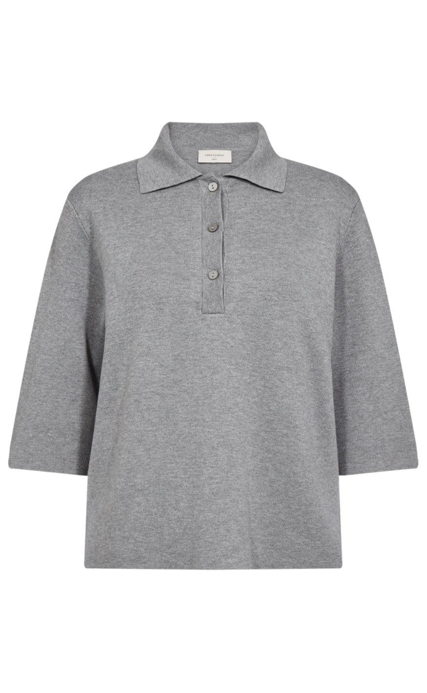 Freequent Bluse Ani Medium Grey Melange