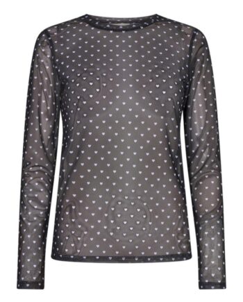 Freequent Bluse Babara Black    Lavender