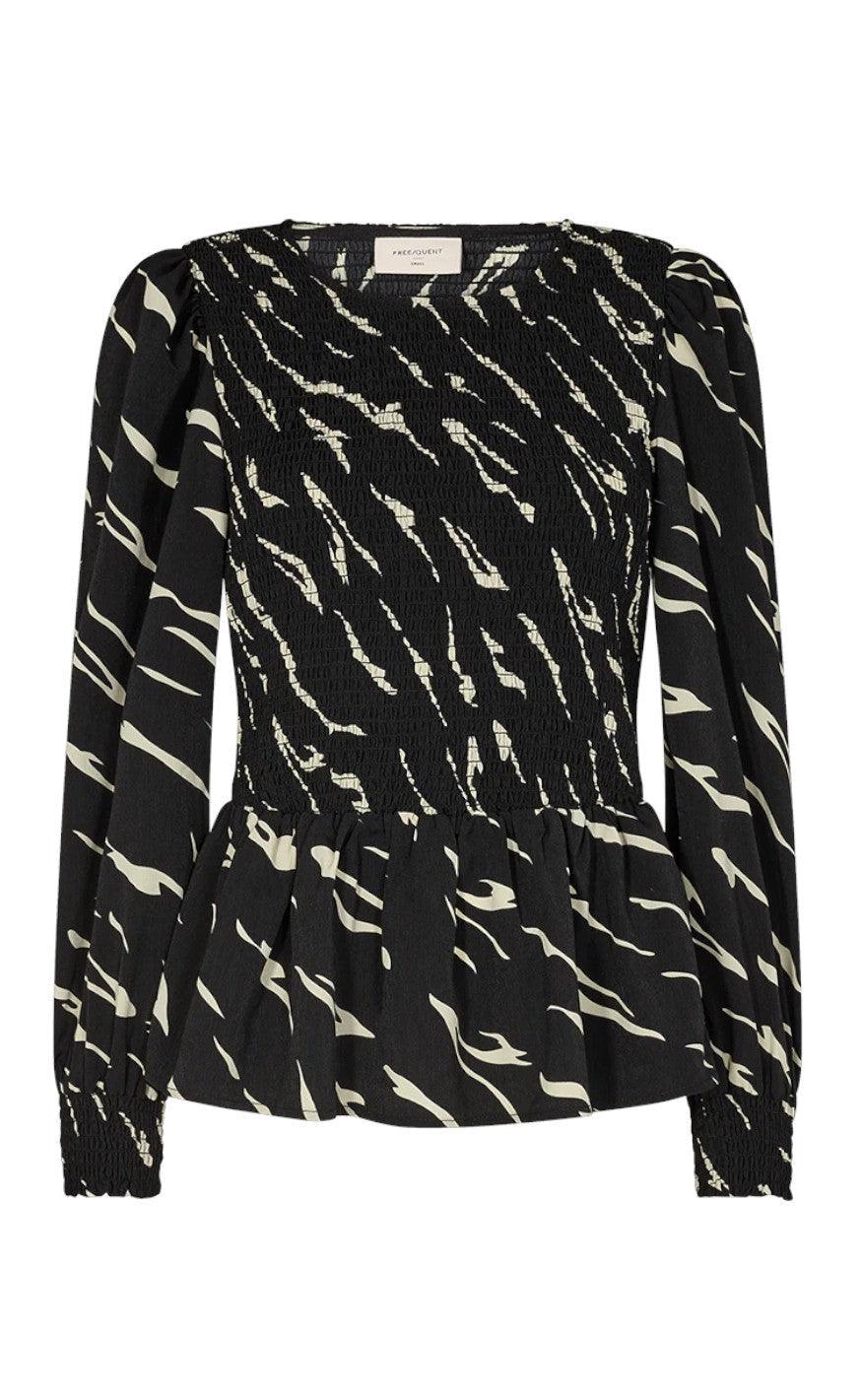 Freequent Bluse Filo Black Moonbeam
