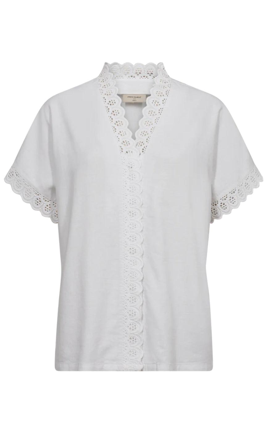 Freequent Bluse Larry Brilliant White