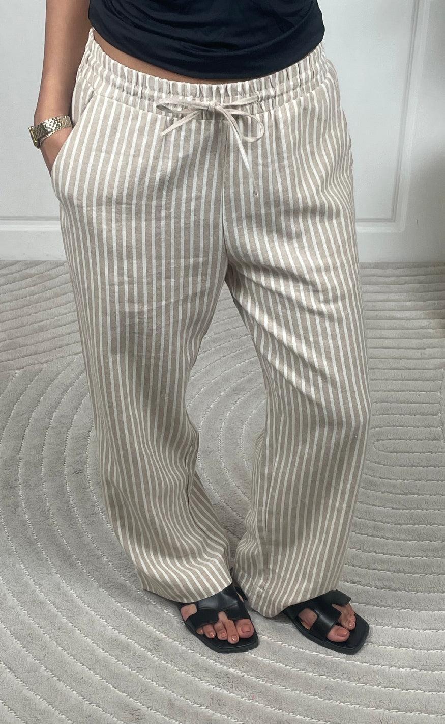 Freequent Bukser Lava Simply Taupe Off-white