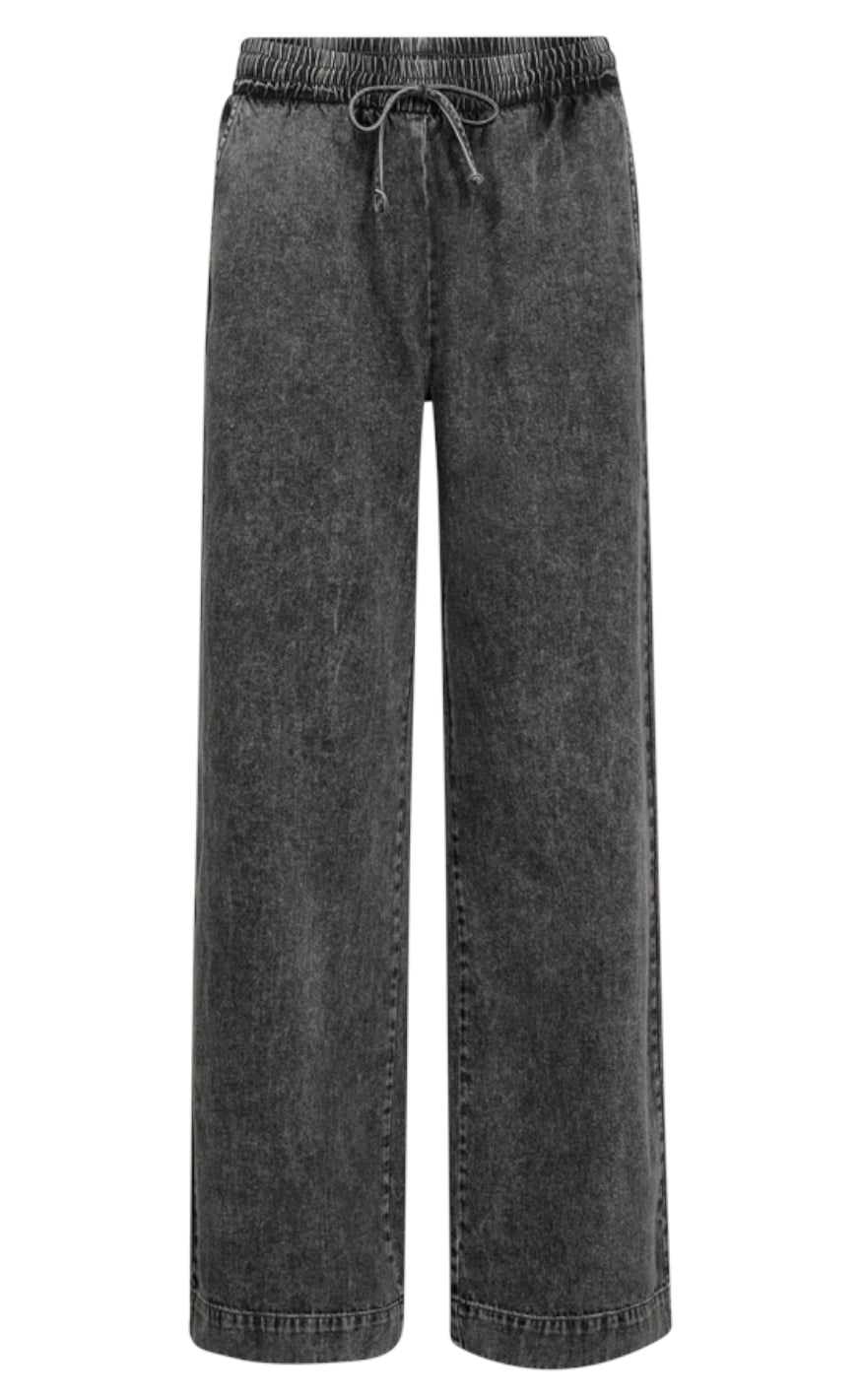 Freequent Bukser Lisea Vintage Grey Denim