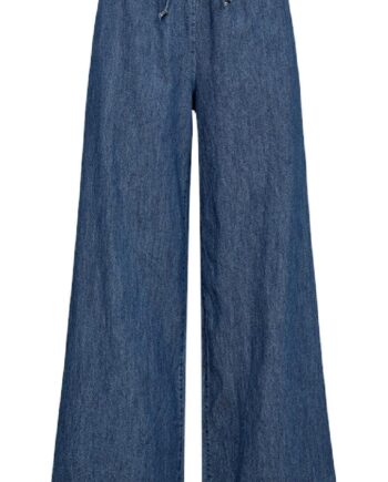 Freequent Bukser Lisea Wide Medium Blue Denim