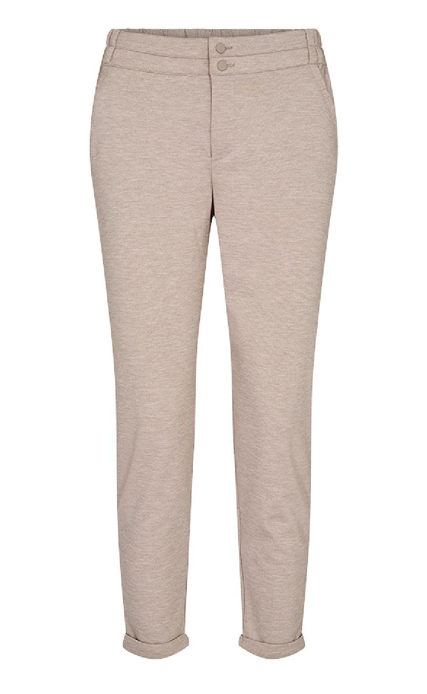 Freequent Bukser Nanni Ankle Silver Mink Melange