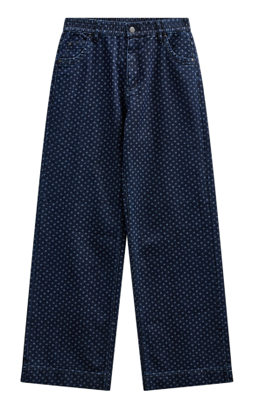 Freequent Bukser Rinna Dark Blue Denim