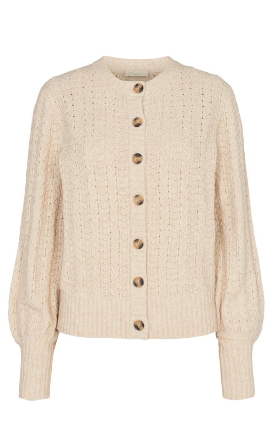 Freequent Cardigan Claura Birch Melange