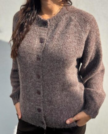 Freequent Cardigan Louisa Coffee Bean Melange