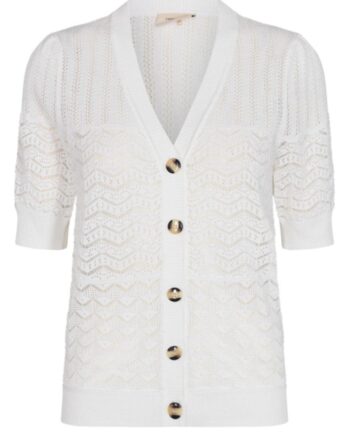 Freequent Cardigan Nell Pointelle Briliant White