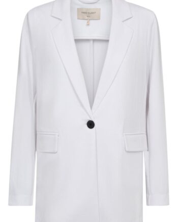 Freequent Jakke   Blazer Nanni Structure Brilliant White