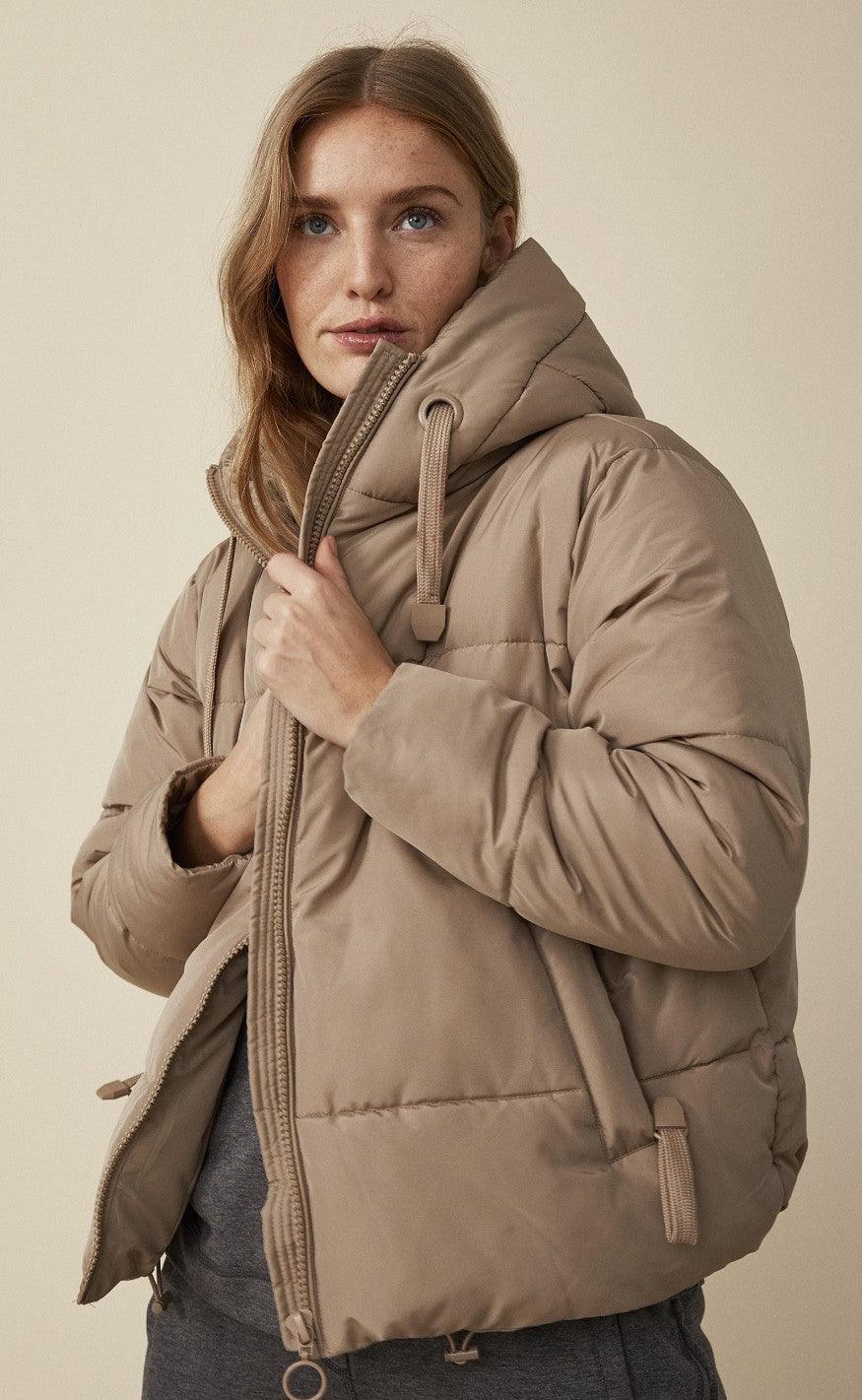 Freequent Jakke Turtle Silver Mink