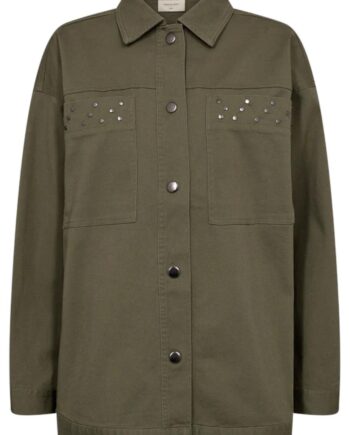 Freequent Jakke Utili Deep Lichen Green
