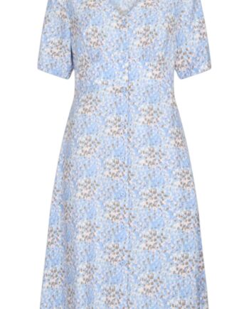 Freequent Kjole Carey Chambray Blue    Navy