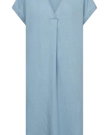 Freequent Kjole Carly Light Blue Denim