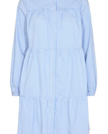 Freequent Kjole Emmeline Stripe Chambray Blue