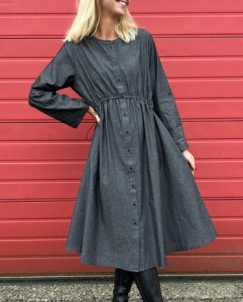 Freequent Kjole Malay Black Denim