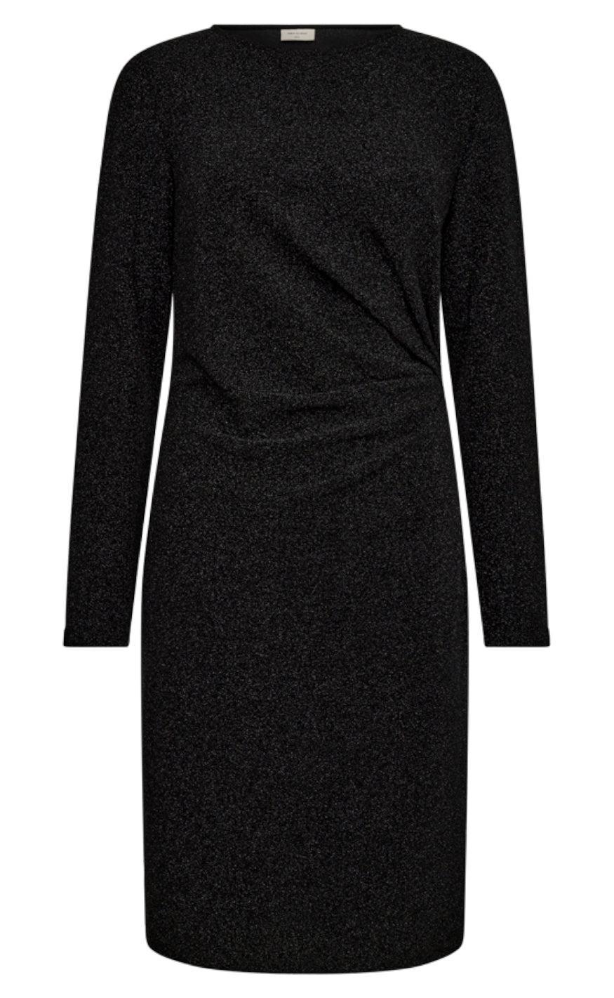 Freequent Kjole Sissel Black Black Metallic