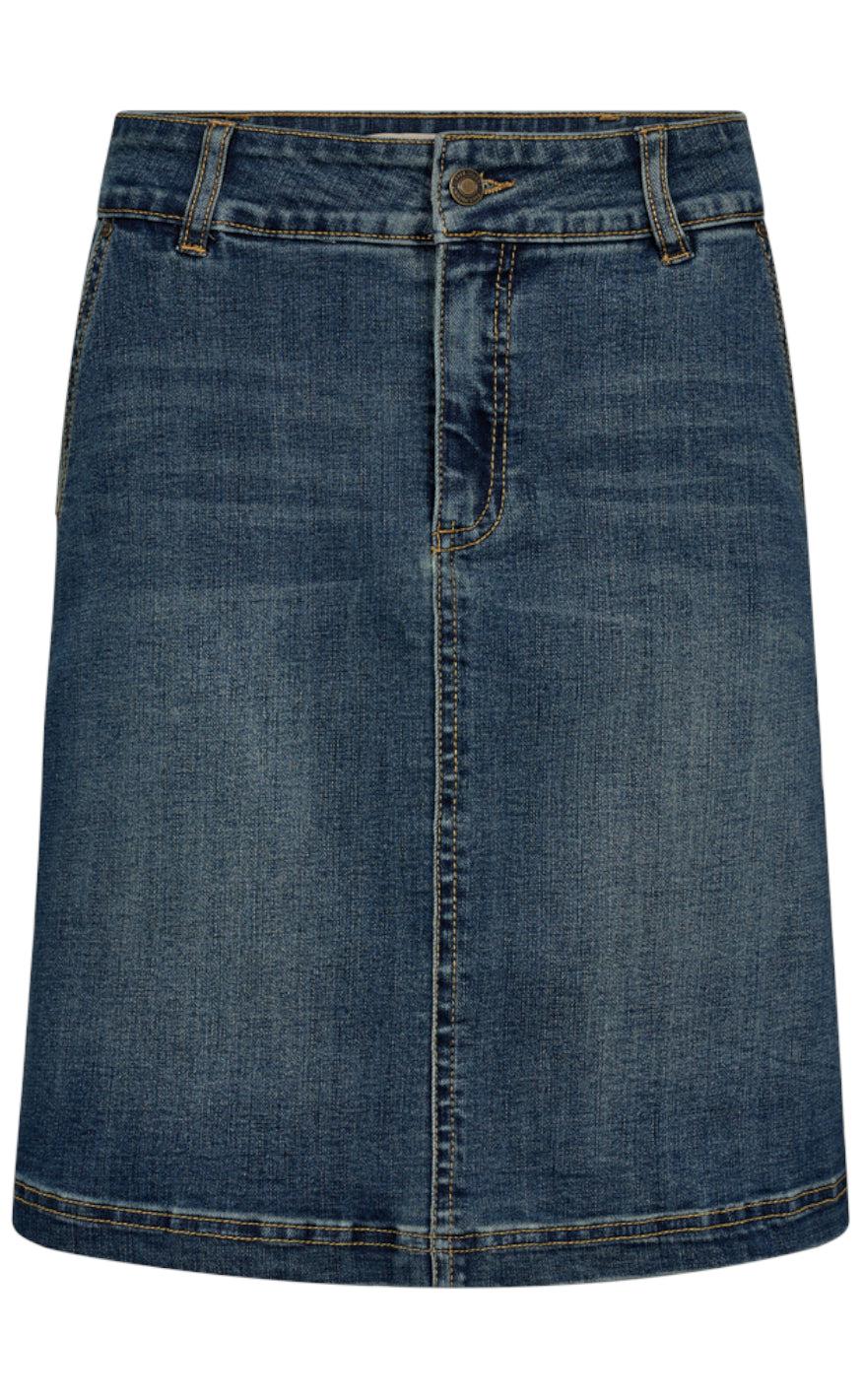 Freequent Nederdel Harlow Medium Blue Denim