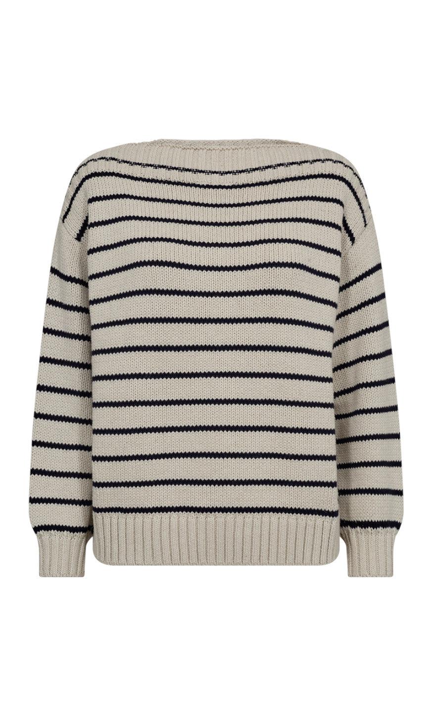 Freequent Pullover Cotla Moonbeam Navy Blazer