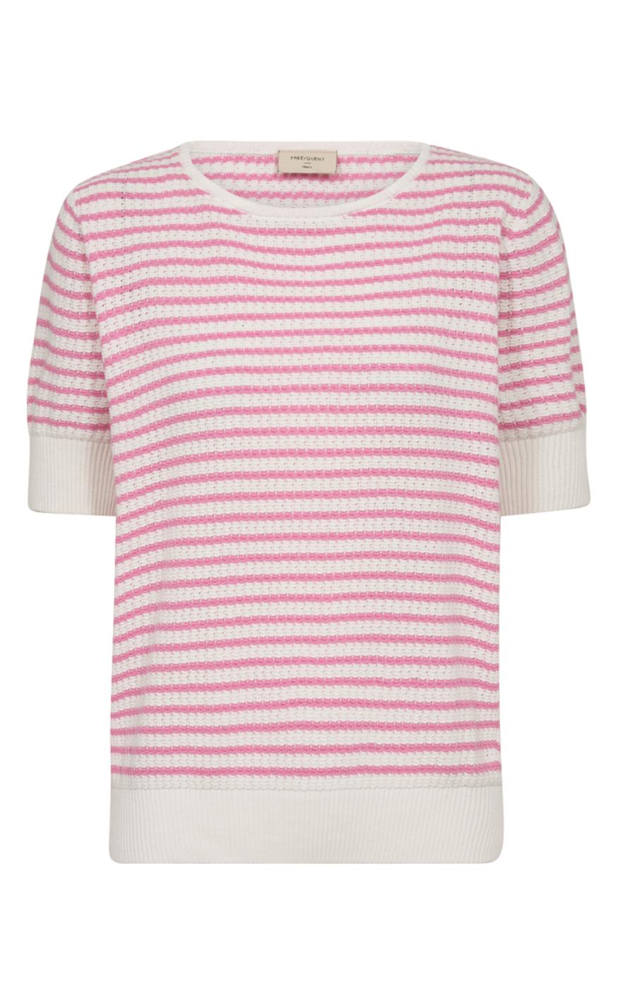 Freequent Pullover Dodo Star Off-white Fuchsia Pink