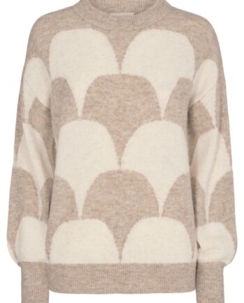 Freequent Pullover Hilla Drop Silver Mink Mix