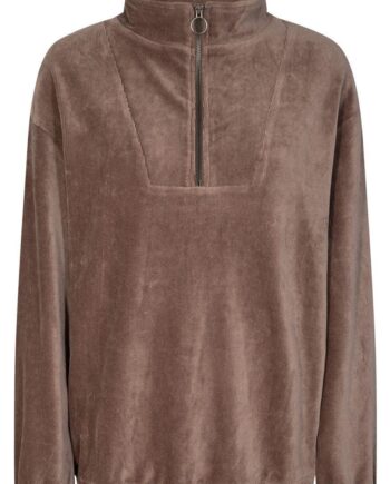 Freequent Pullover Irene Collar Stripes Morel