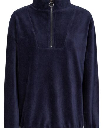 Freequent Pullover Irene Collar Stripes Navy