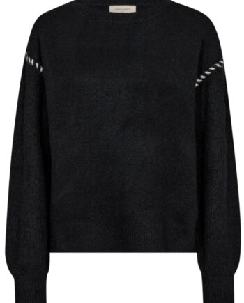 Freequent Pullover Kinlock Black    Moonbeam